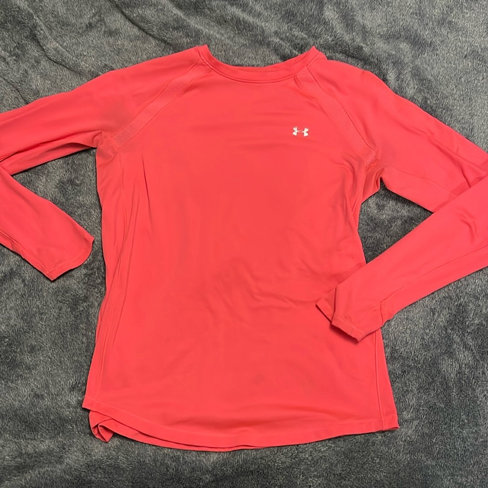 Hot pink under armour long sleeve